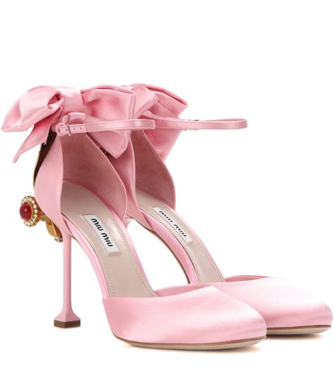 pink miu miu|miu michu shoes.